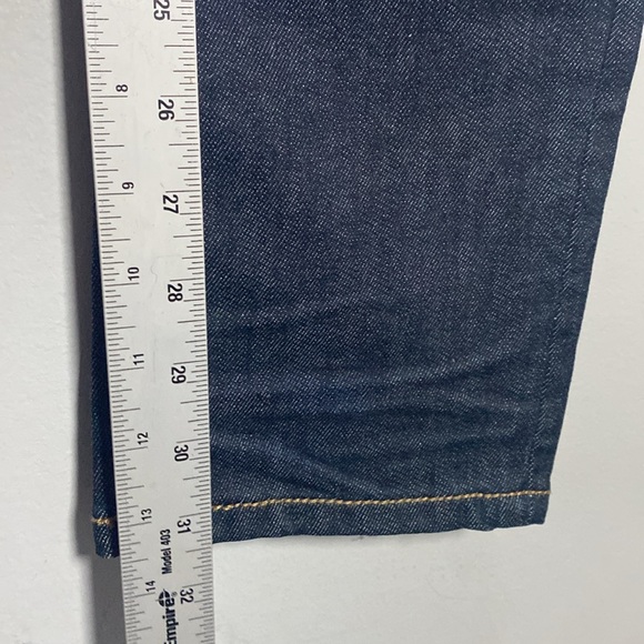 MEK Avalon Cigarette Jeans NWT Women's 29 Dark Blue Denim Embroidered Low Rise - Picture 16 of 17